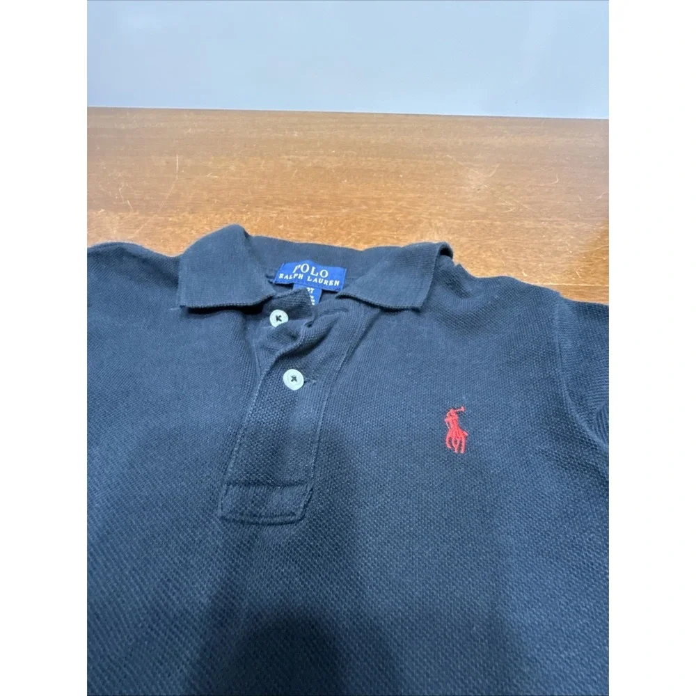 Boy Size 2T Polo Ralph Lauren Navy Blue Long Sleeve Polo Shirt‎
